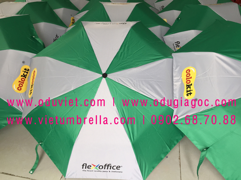 xưởng sản xuất ô dù cầm tay in logo quảng cáo